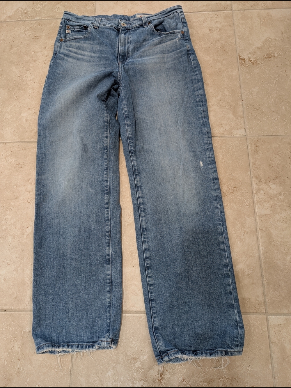 AG Mid-rise Straight Jeans